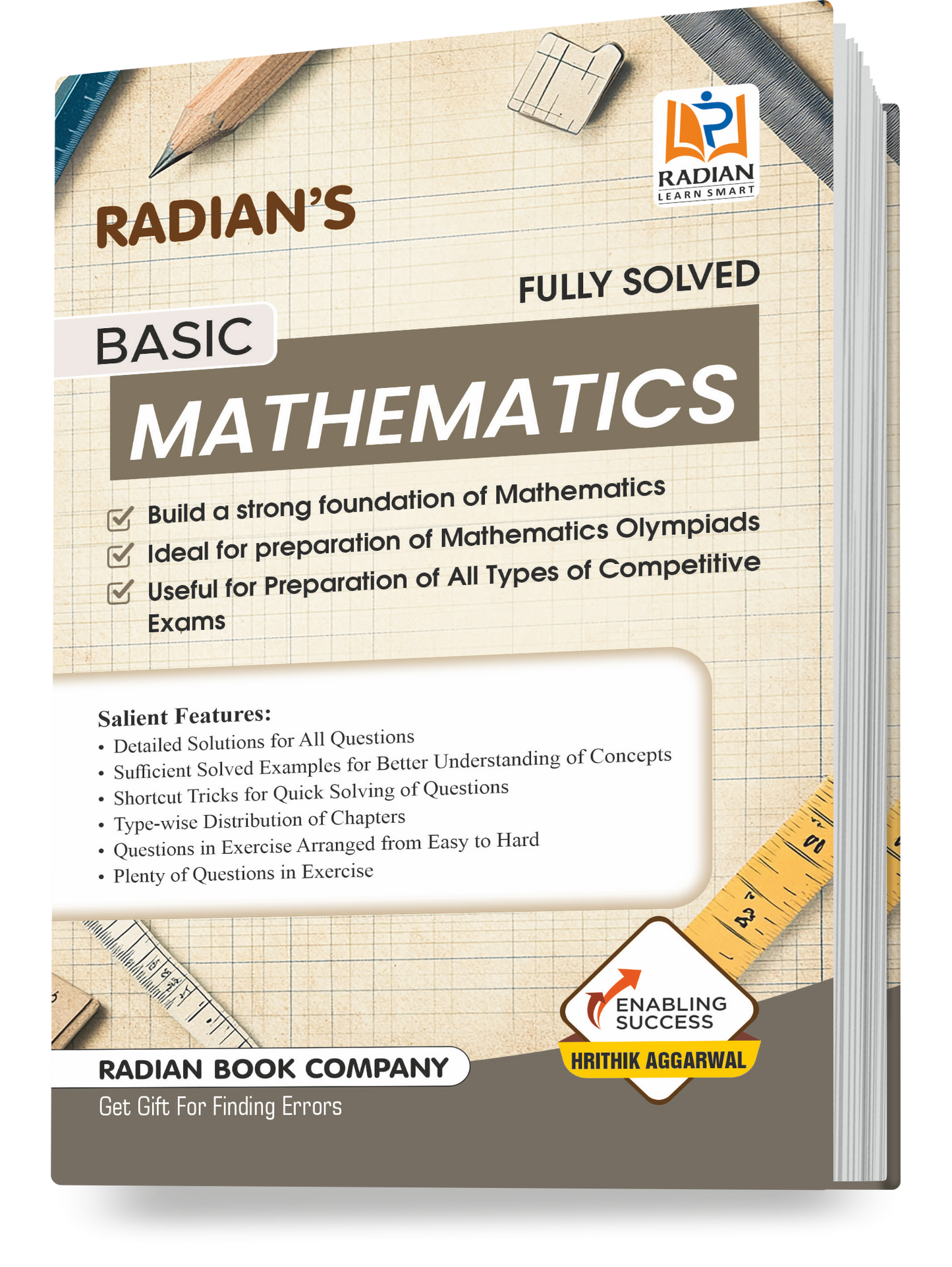 Basic Mathematics Guide Book for JNV, Sainik School (AISSEE), RMS, Class 5-8 and Other Entrance & Competitive Exams in English 2025 (Revised Edition)