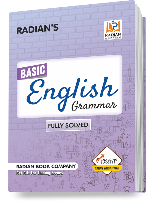 Radian Basic English Grammar Book Fully Solved for All Competitive Exams