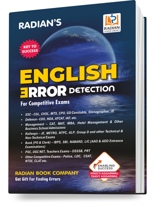 English Error Detection Fully Solved Book 2024 | Useful for SSC, Defence, Bank, Railways & Other Competitive Exams