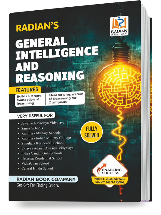 General Intelligence & Reasoning Guide Book for JNV, Sainik School (AISSEE), RMS and Other Competitive Exams in English 2025 (Revised Edition)