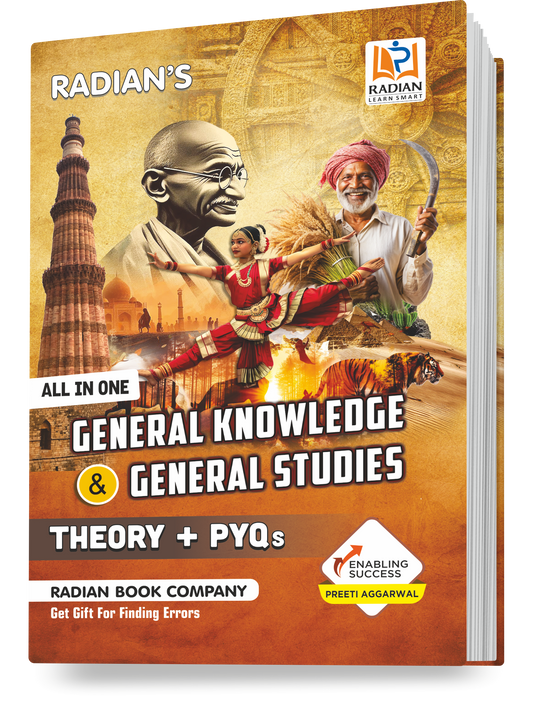 General Knowledge & General Studies (All in One) Theory + PYQs GK Book 2025 in English for All Competitive Exams