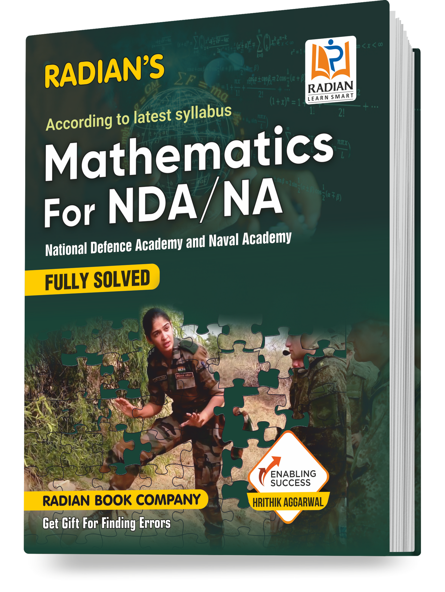 Mathematics for NDA/NA (National Defence Academy & Naval Academy) Fully Solved Guide Book for Entrance Exam 2023 in English