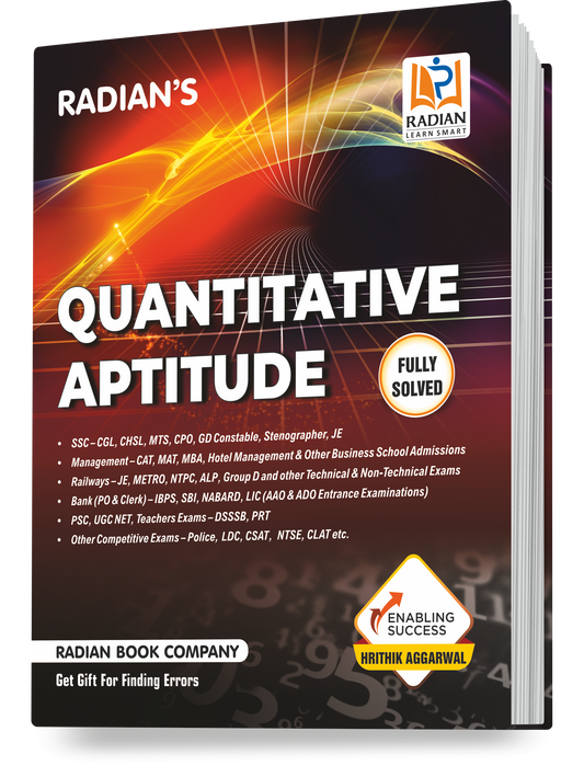 Quantitative Aptitude Book for Competitive Exams 2023 English Edition